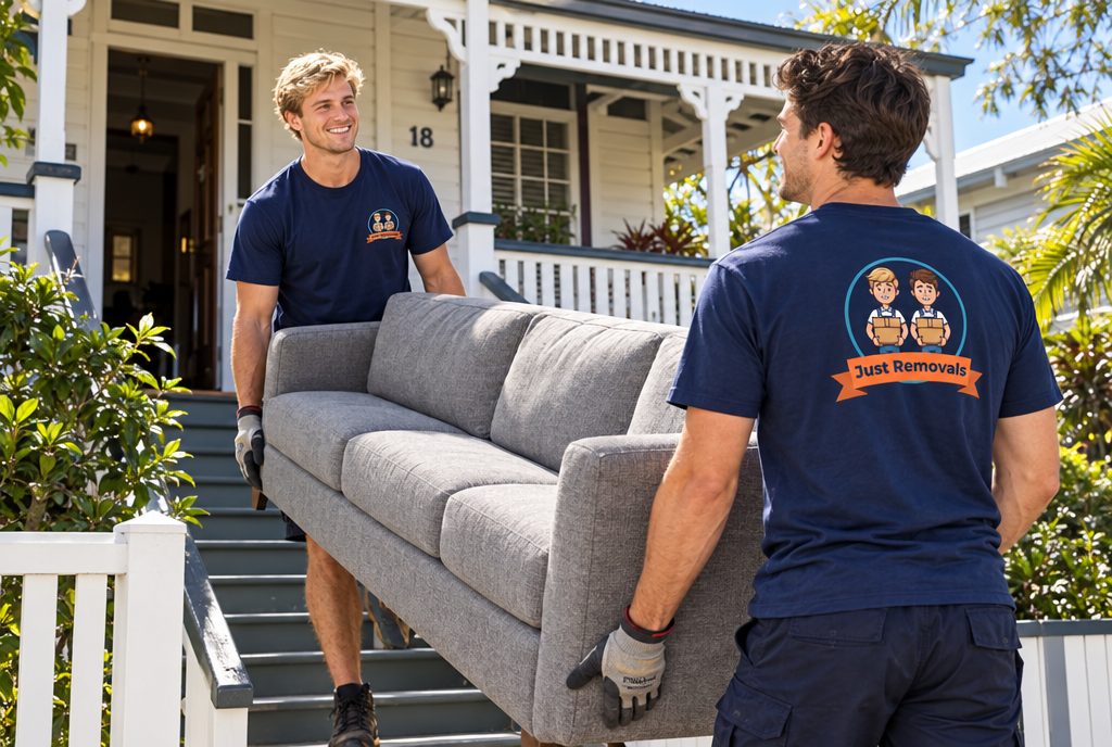 Just Removals Brisbane removalists at work