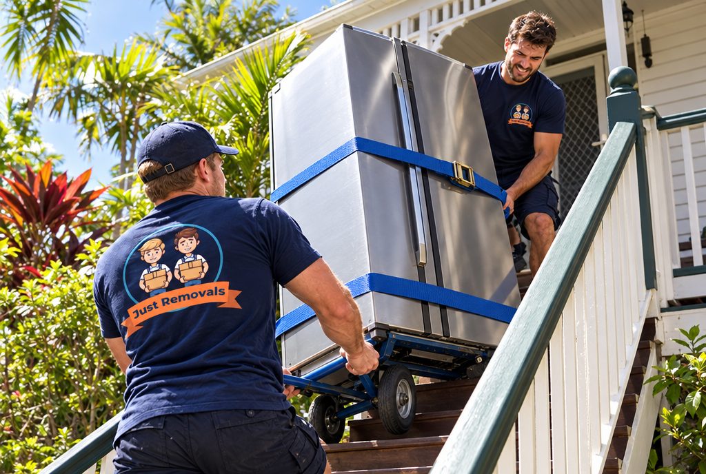 Just Removals Brisbane removalists at work